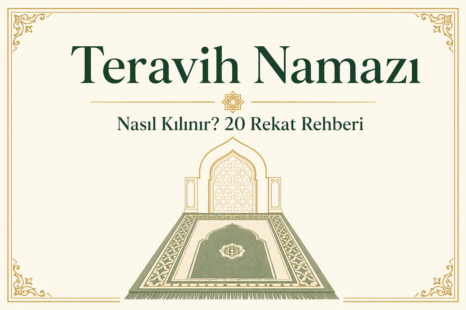 Teravih Namazı Nasıl Kılınır? 20 Rekat Doğru Rehber 1 Teravih namazı kılınan cami minaresi ve hilal manzarası