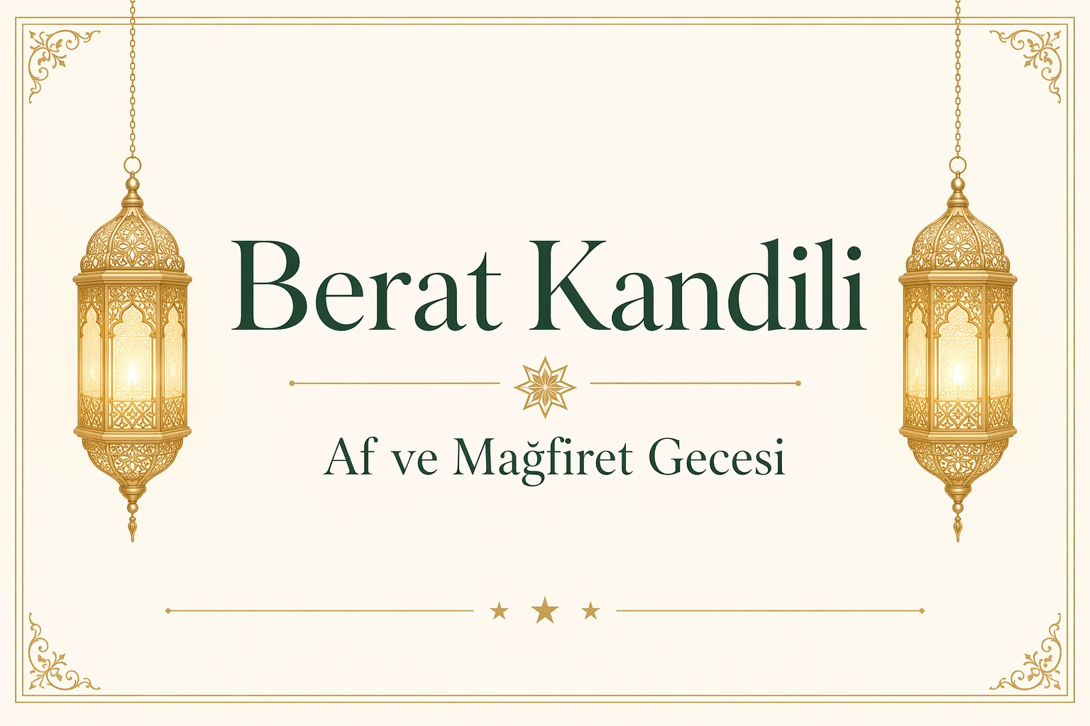 Berat Kandili: Önemi, Duaları ve İbadetleri 1 Berat Kandili — hilal, kandil ve açık eller