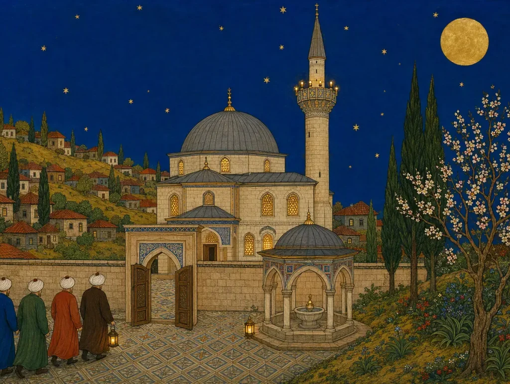 Berat Kandili – eine Moschee, in der unter dem Vollmond die Kerzen brennen, Miniatur
